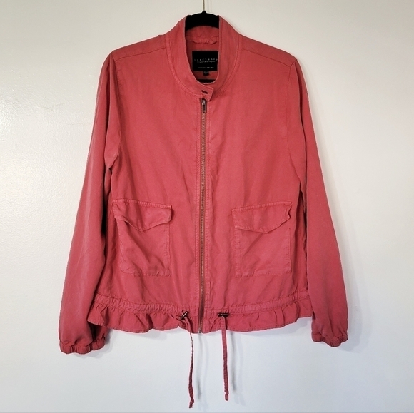 Anthropologie Sanctuary Garnet Rose Utility Jacket size M - Picture 1 of 8